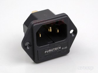 Furutech FI-03 (G) - EIC Einbaubuchse mit Sicherung