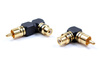 Viablue XS RCA Adapter 90° S/XL MIX - 1RCA(M)-1RCA(F) Adapter