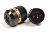 IeGO 8075-Rh - IEC C15 Stecker - schwarz - rhodiniertes Furukawa Kupfer