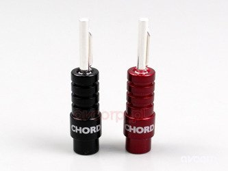 Chord Ohmic 4mm Silver Banana Plugs - Bananenstecker + Abdeckungen
