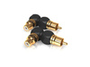 Viablue XS RCA-Adapter 90° XL - 1RCA(M)-1RCA(F)