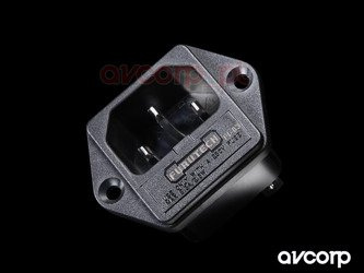 Furutech FI-03 (R) - IEC-Einbaubuchse mit Sicherung