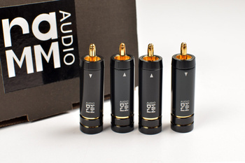 RAMM Audio 30892GT - RCA-Stecker zum Löten - Ø=9.90mm