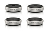 Viablue UFO Absorber XL Silber - Anti-Vibrations-Basen