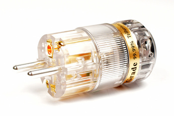 IeGO 8065−Tu - schuko Stecker - clear -  versilbertes Furukawa Kupfer