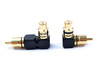 Viablue XS RCA Adapter 90° S/XL MIX - 1RCA(M)-1RCA(F) Adapter